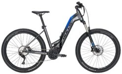 Bulls E-Stream Evo-1 27½+ 10-Gang 2021 -E-Bike Geschäft Bulls Stream Evo 1 27.5 2021 Damen Unisex Tiefeinstieg black chrome mat anodized blue grau anthrazid blau 747 748 749 10841 10846 10851