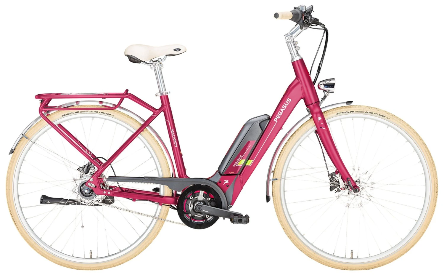E-Bike Geschäft -E-Bike Geschäft Pegasus Macaron E 2018 8 Gang Damen Wave rouge red matt 400Wh 500Wh 784 785 18945 18950 18953