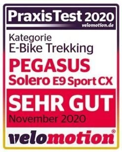 Pegasus Solero-E9 Sport CX 2021 -E-Bike Geschäft Pegasus Solero E9 Sport CX 2021 Test Velomotion