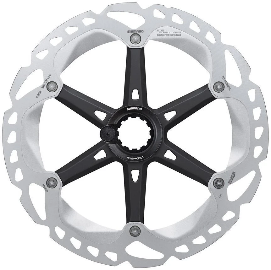 Shimano RT-MT800 Ice-Tech Freeza 203mm Mit Lock-Ring-Befestigung Und Lockring Mit Magnet 3 Shimano RT-MT800 Ice-Tech Freeza 203mm Mit Lock-Ring-Befestigung Und Lockring Mit Magnet