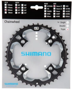 Shimano XT Ab 2011 4-Arm 10-fach 42 Zähne AE-Type Alu Schwarz-silber Y-1LW98030 ***